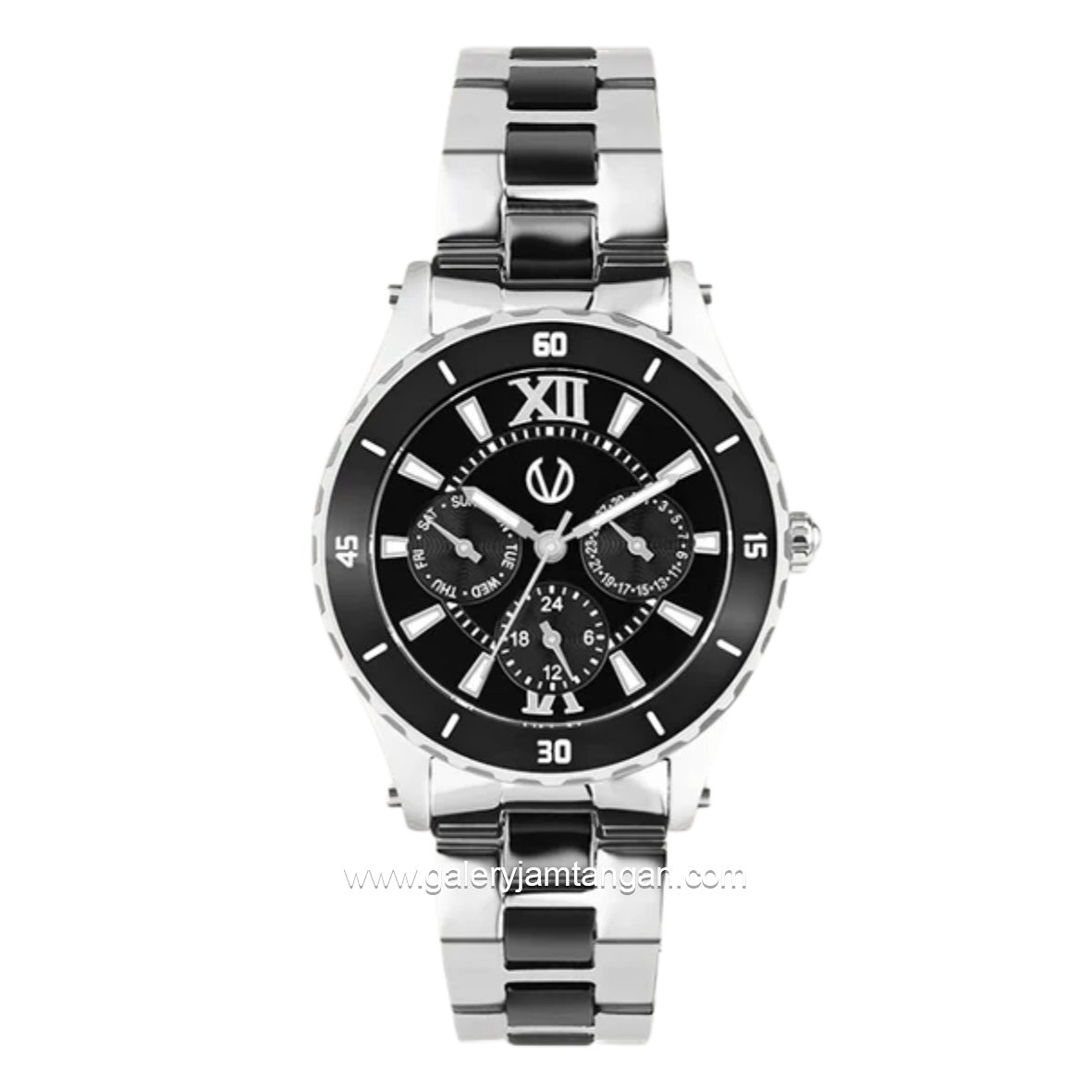 CHRIST VERRA Libera CV 12342L-51 BLK Stainless Steel Strap