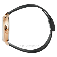 Alexandre Christie Passion AC 2728 LH BBRBA Black Motif Dial Black Stainless Steel Strap