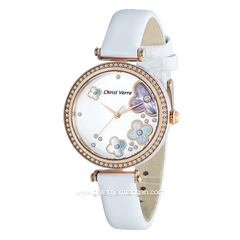 CHRIST VERRA CV 71614L-25 WHT White Leather Strap