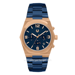 CHRIST VERRA CV 922163G-1J BLU Blue Rosegold Stainless Steel