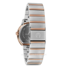 CHRIST VERRA ELORA CV 51128L-14 SLV Silver Rosegold Stainless Steel Strap