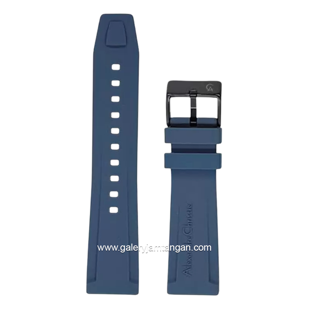 Alexandre Christie Blue Rubber Strap Original