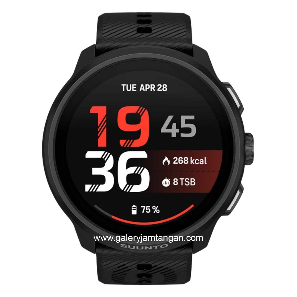 SUUNTO RUN 2 ALL BLACK 64GB Silicone Strap