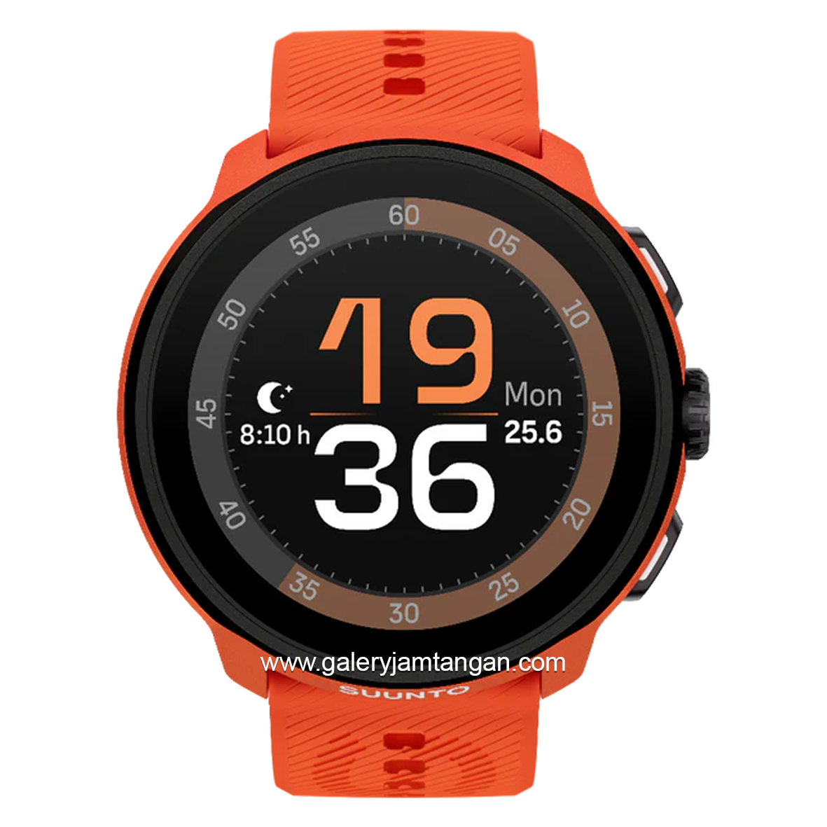 SUUNTO RUN CORAL ORANGE Silicone Strap