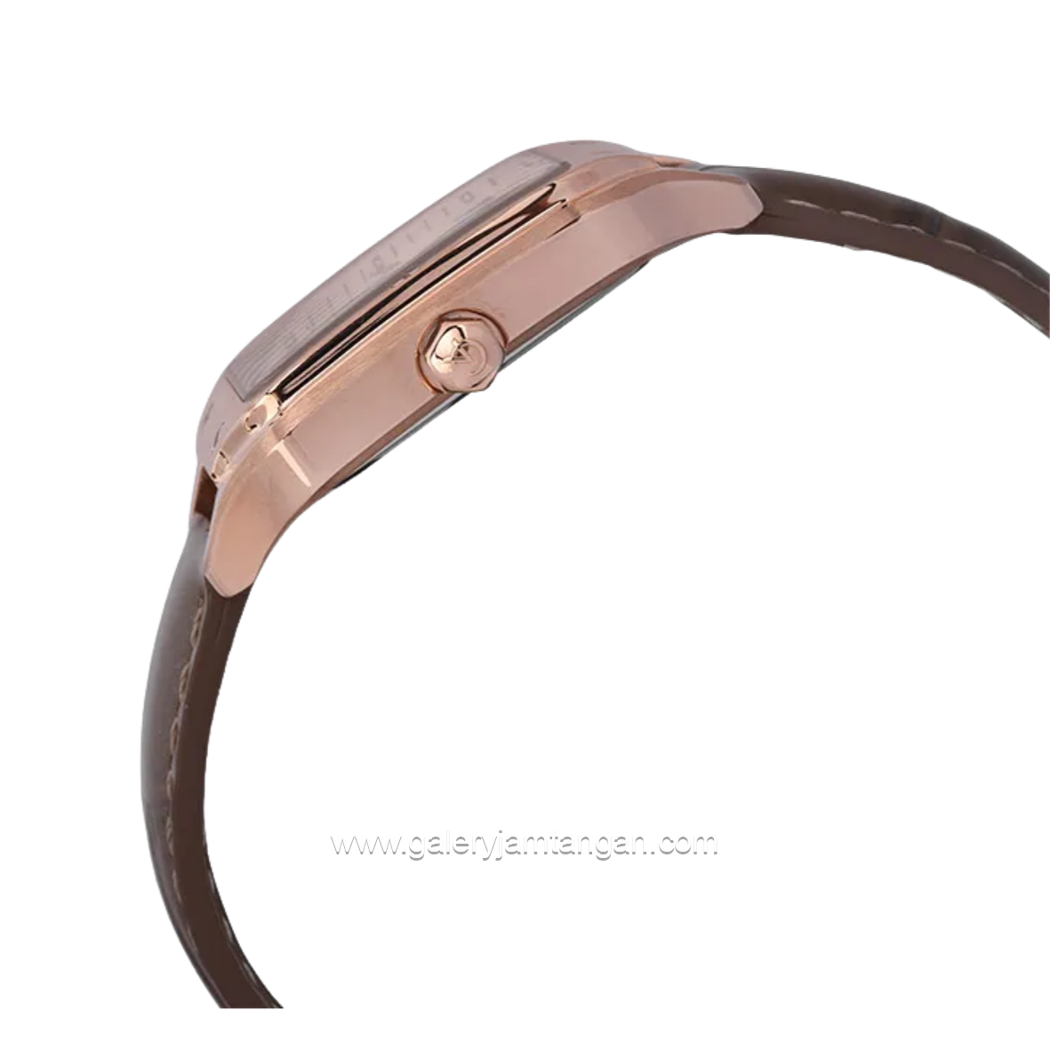Alexandre Christie Multifunction AC 2B18 BFLRGLNBO Brown Rosegold Leather Strap