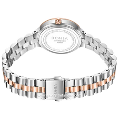 BONIA BNB10909-2617S Silver Combi Gold Dial White Stainless Steel Strap