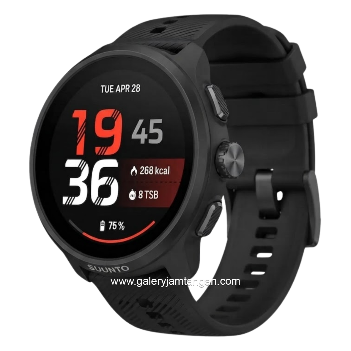 SUUNTO RUN 2 ALL BLACK 64GB Silicone Strap