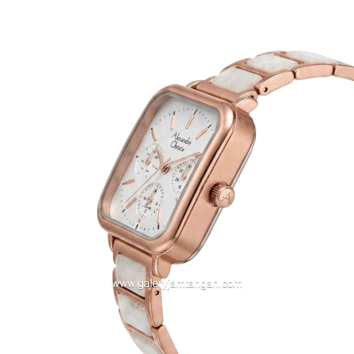 Alexandre Christie Passion AC 2C14 BFBRGSL Silver Dial St Steel Acetate Strap