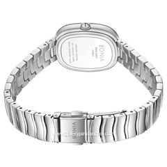 BONIA BNB10907-2372 Silver Dial Pink Stainless Steel Strap