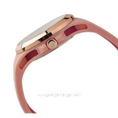 Alexandre Christie Multifunction AC 2B04 BF RRGPN Pattern Dial Pink Rubber Strap