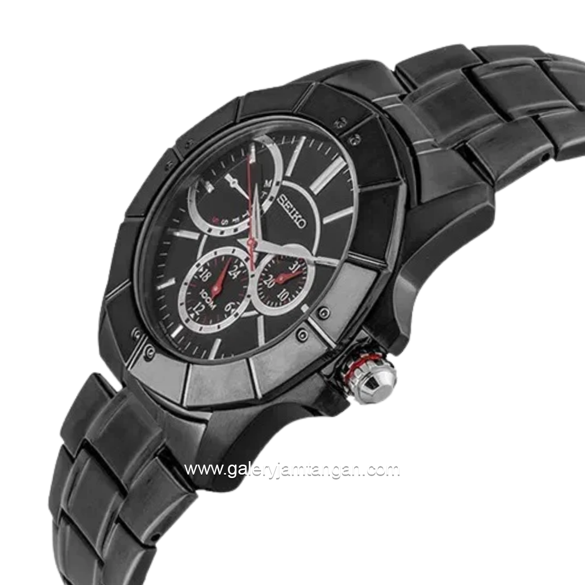SEIKO Lord SNT031J1 Quartz Black Dial Black Stainless Steel Strap