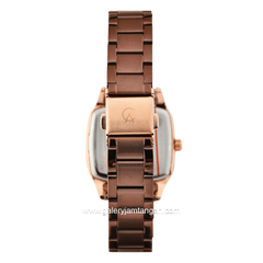 Alexandre Christie Passion AC 2454 LDBROBORG Brown Dial Brown Stainless Steel Strap