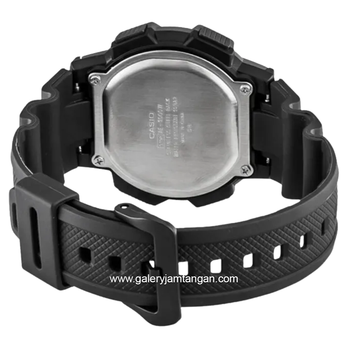 CASIO General AE-1000W-1AVDF Black Digital Rubber Strap