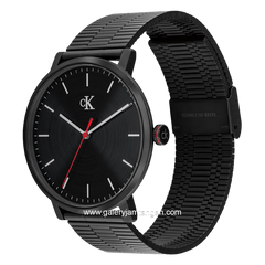 CALVIN KLEIN 25200550 Black Jarum Red Stainless Steel Strap