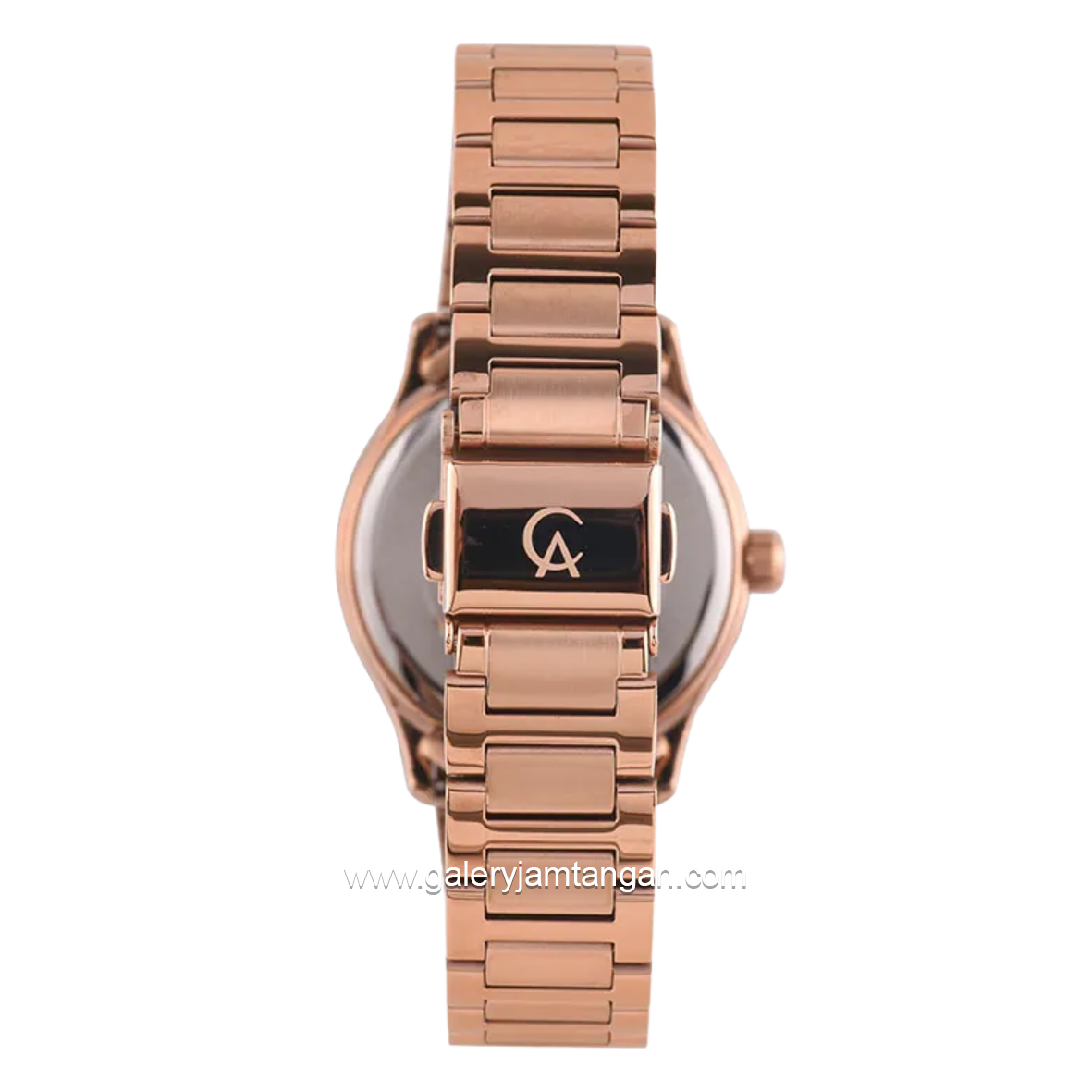 Alexandre Christie AC 8701 LD BRGGN Rosegold Dial Green Stainless Steel Strap