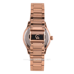 Alexandre Christie AC 8701 LD BRGGN Rosegold Dial Green Stainless Steel Strap