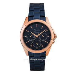 Alexandre Christie AC 2977 BF BURBU Dark Blue Dial Dark Blue Stainless Steel Strap