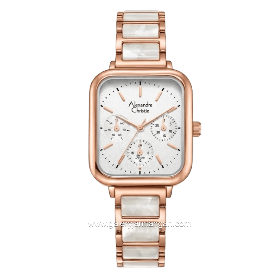 Alexandre Christie Passion AC 2C14 BFBRGSL Silver Dial St Steel Acetate Strap