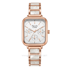 Alexandre Christie Passion AC 2C14 BFBRGSL Silver Dial St Steel Acetate Strap