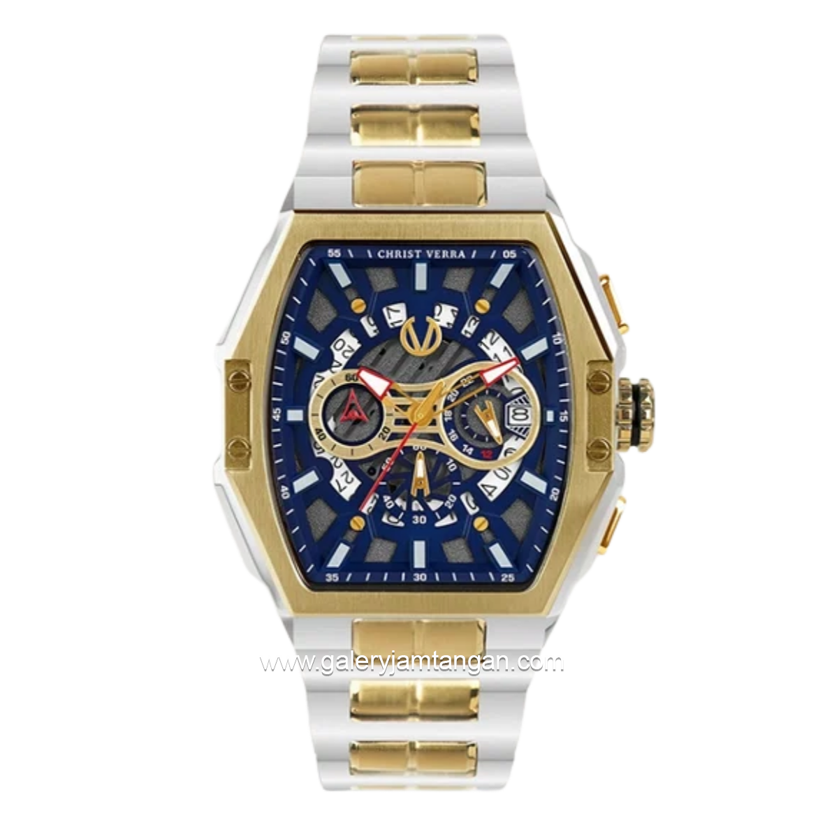 CHRIST VERRA CV 12381G-13 White Gold Stainless Steel Strap