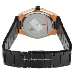 Alexandre Christie AC 8697 MDBBRBA Sapphire Black Dial Black Stainless Steel Strap