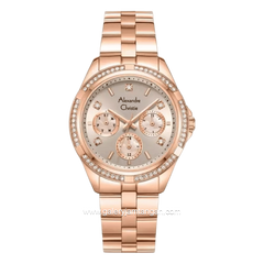 Alexandre Christie Multifunction AC 2947 BFBRGLO2 Dial Rose Gold Stainless Steel Strap