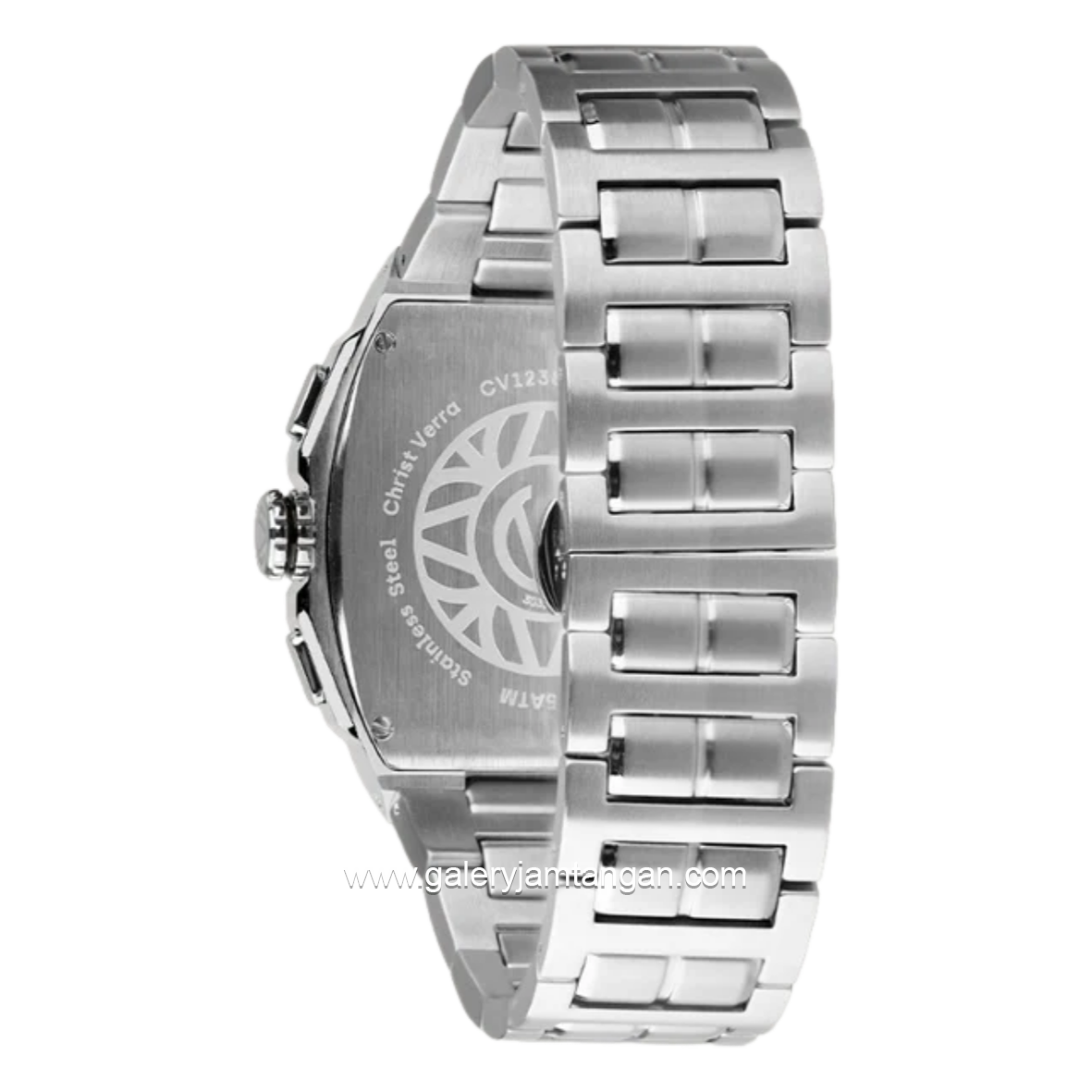 CHRIST VERRA CV 12381G-11 Silver Dial Black Stainless Steel Strap