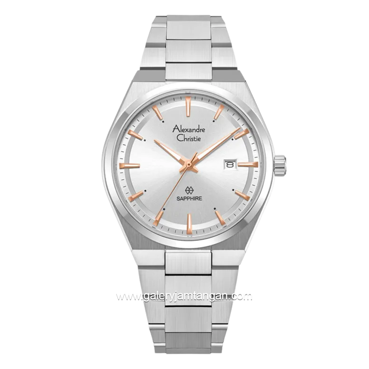 Alexandre Christie AC 8697 MD BSSSLRG Sapphire Silver Dial Stainless Steel Strap