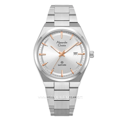Alexandre Christie AC 8697 MD BSSSLRG Sapphire Silver Dial Stainless Steel Strap