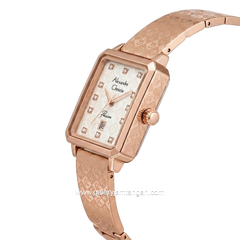 Alexandre Christie Passion AC 2C24 LD BRGSL Silver Dial Rose Gold Acetate Steel Strap