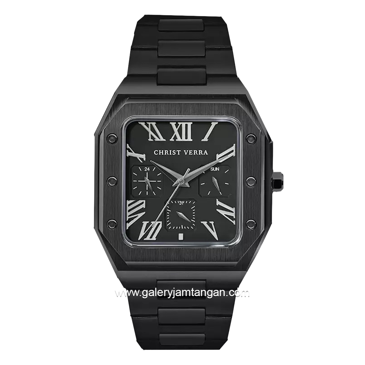CHRIST VERRA CV 921790G-16 BLK Men's Watch Full Black Stainless Steel
