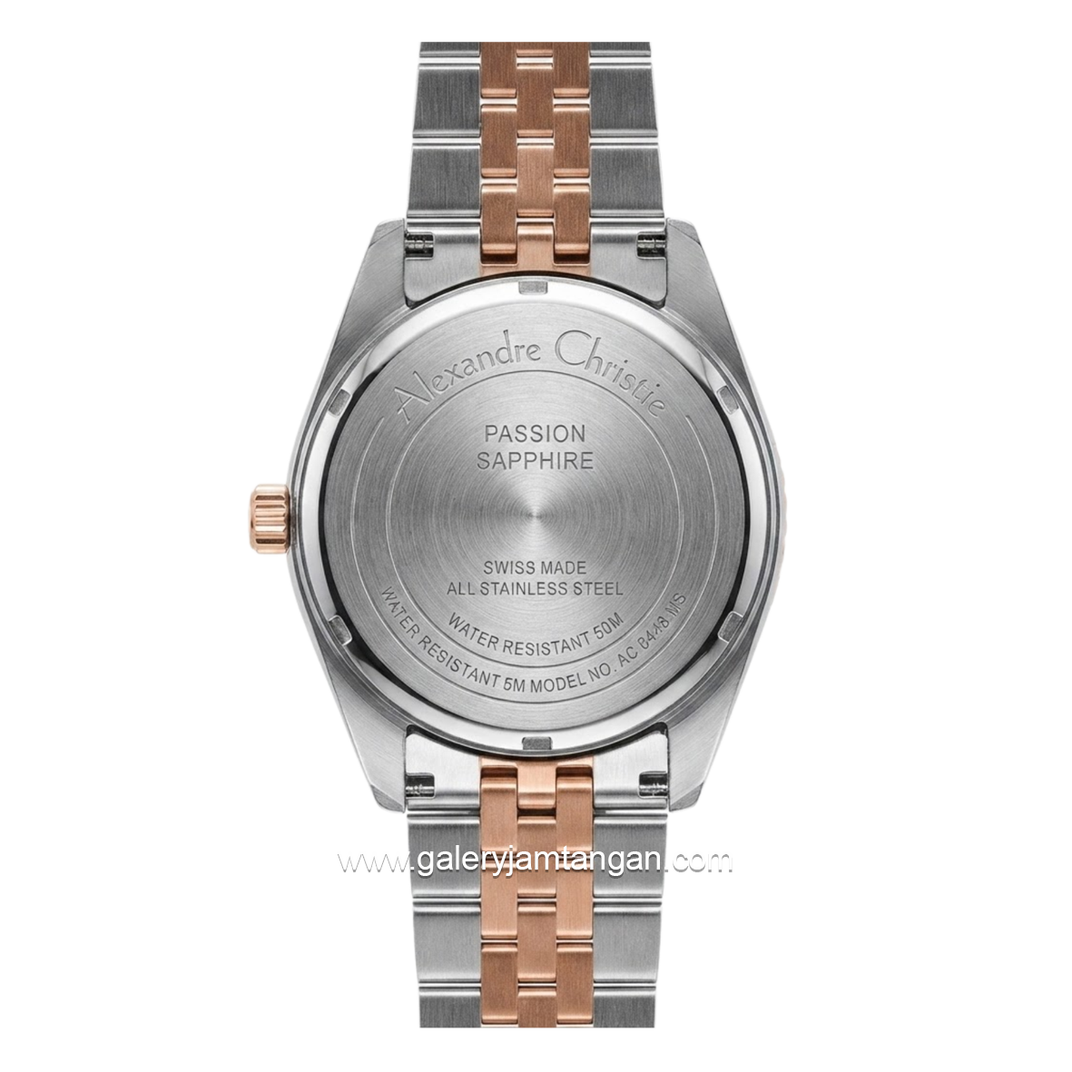 Alexandre Christie Passion AC 5014 LEBTRBO Brown Dial Dual Tone Stainless Steel Strap