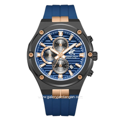 BEVERLY HILLS POLO CLUB BHPC BP3822X.699 Black Gold Silicone Strap