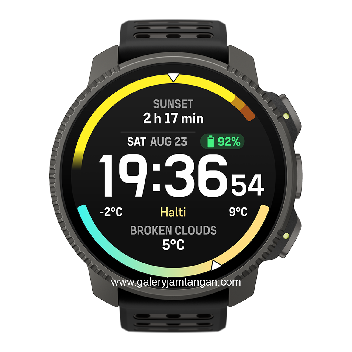 SUUNTO VERTICAL 2 TITANIUM BLACK Silicone Strap