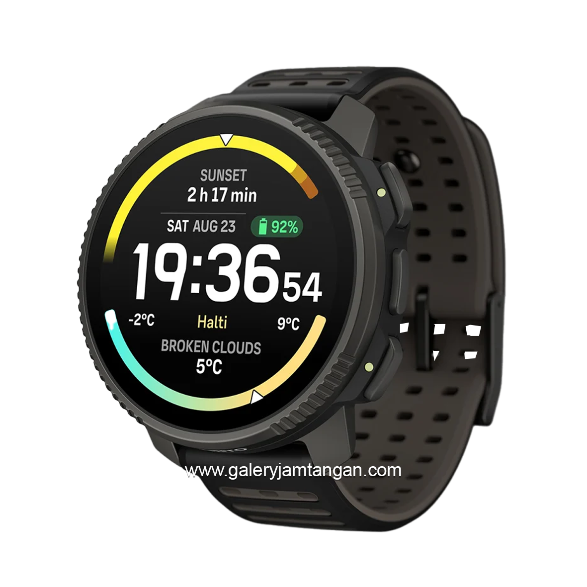 SUUNTO VERTICAL 2 TITANIUM BLACK Silicone Strap