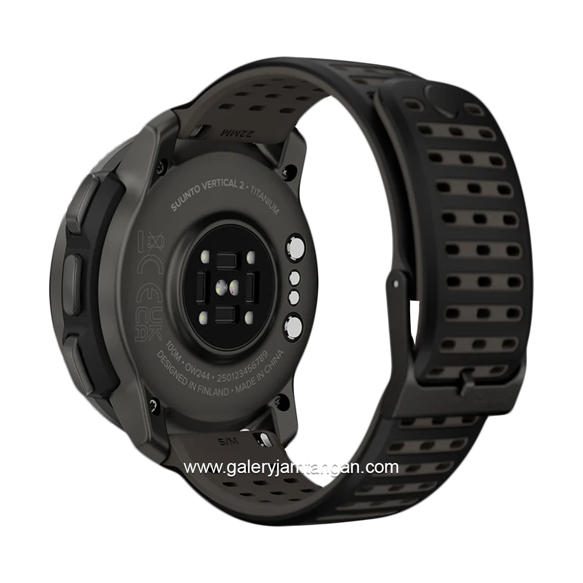 SUUNTO VERTICAL 2 TITANIUM BLACK Silicone Strap
