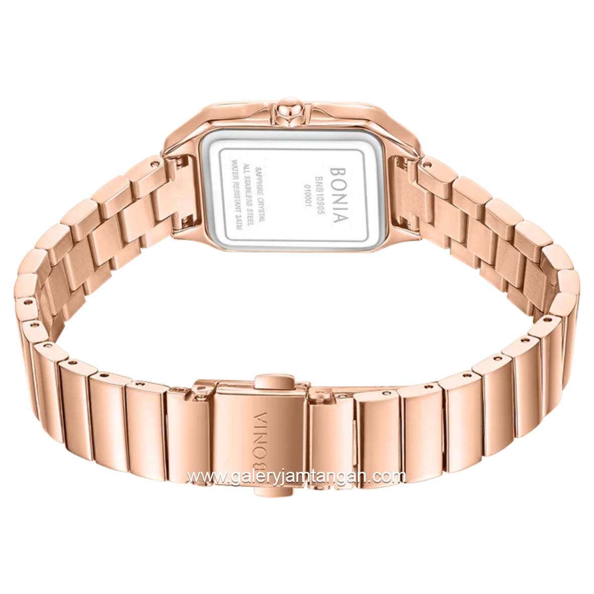 BONIA BNB10905-2513S Gold Dial White Stainless Steel Strap