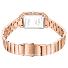 BONIA BNB10905-2513S Gold Dial White Stainless Steel Strap