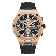 BEVERLY HILLS POLO CLUB BHPC BP3822X.451 Black Gold Silicone Strap