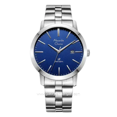 Alexandre Christie Primo Steel AC 1007 MDBSSBU Silver Dial Blue Stainless Steel Strap