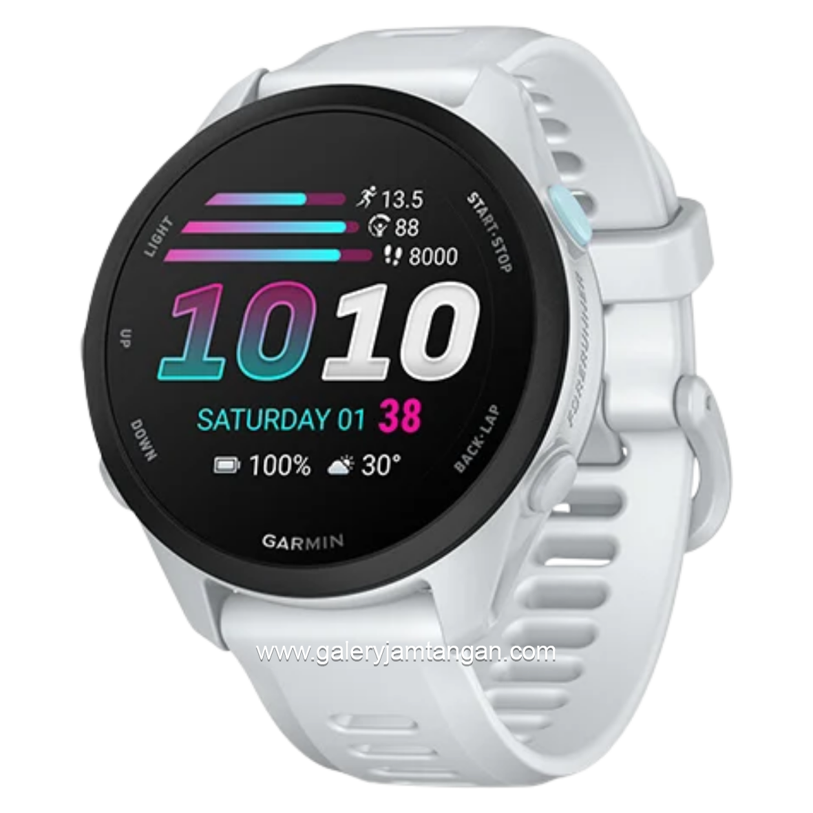 GARMIN FORERUNNER F70 Whitestone Smartwatch Silicone Strap