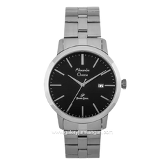 Alexandre Christie Primo Steel AC 1007 MD BSSBA Men Black Dial Stainless Steel Strap