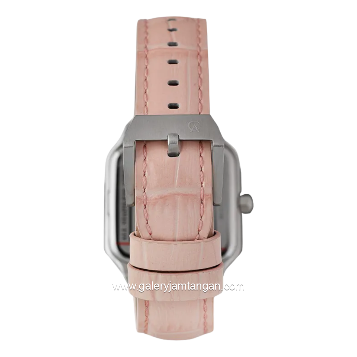 Alexandre Christie Multifunction AC 2B18 BFLTRSLPN Pink Silver Leather Strap