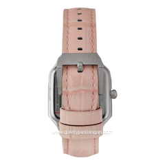Alexandre Christie Multifunction AC 2B18 BFLTRSLPN Pink Silver Leather Strap