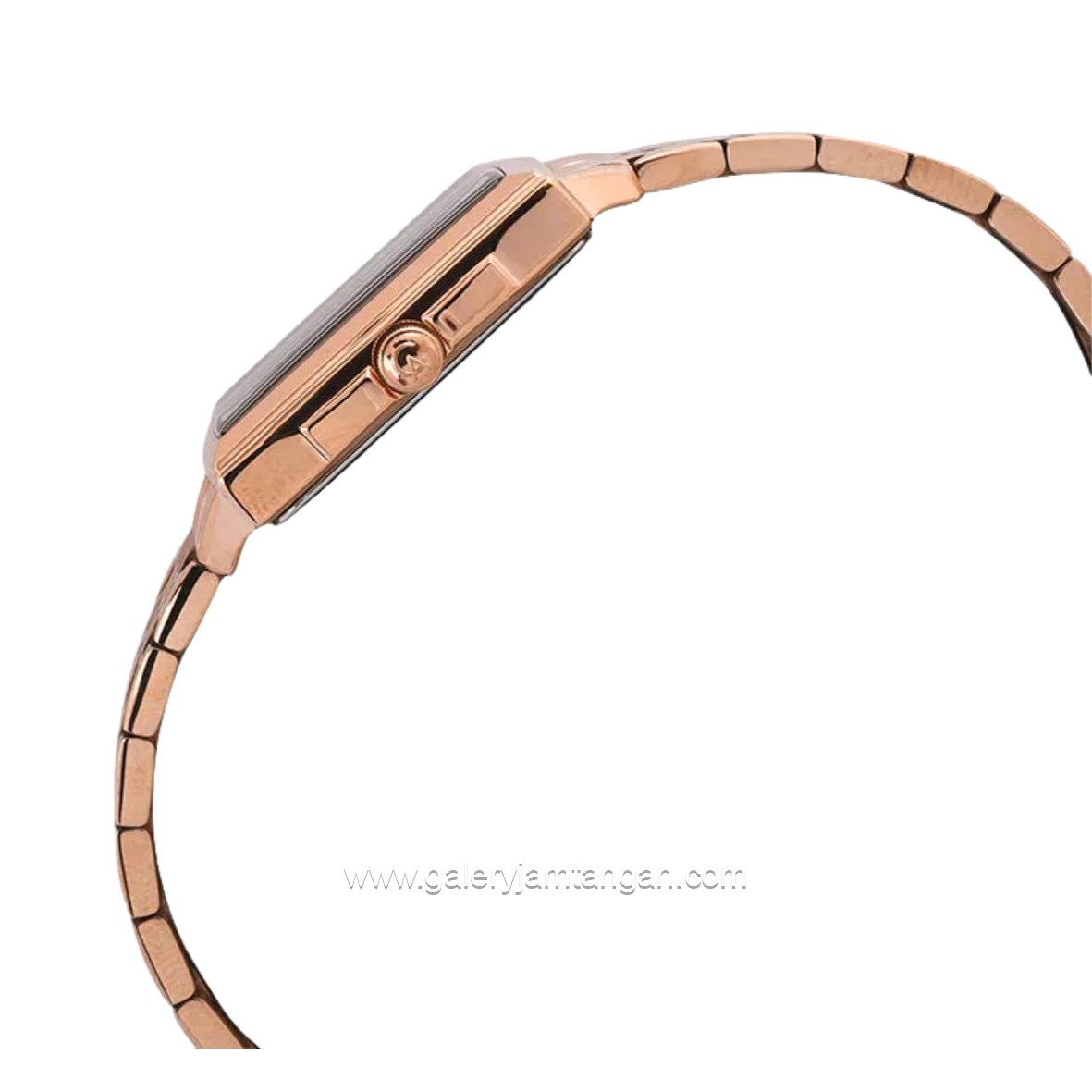 Alexandre Christie Slim Elegance AC 8708 LD BRGBA Black Dial Rose Gold Stainless Steel Strap
