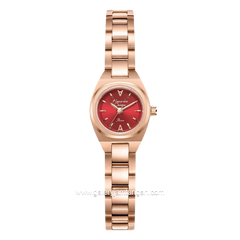 Alexandre Christie Passion AC 2B67 LH BRGRE Red Dial Rose Gold Stainless Steel Strap