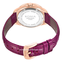 BONIA BNB10934-2562S Purple Rose Gold Dial Purple Leather Strap