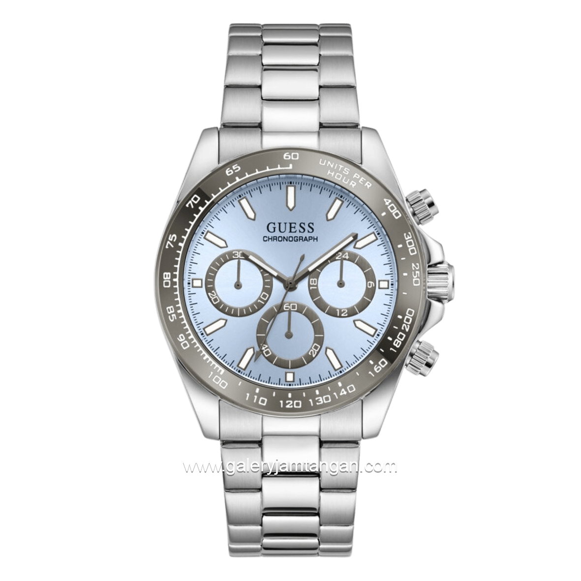 GUESS ARTHUR GW1058G1 Silver Dial Blue Stainless Steel Strap