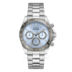 GUESS ARTHUR GW1058G1 Silver Dial Blue Stainless Steel Strap