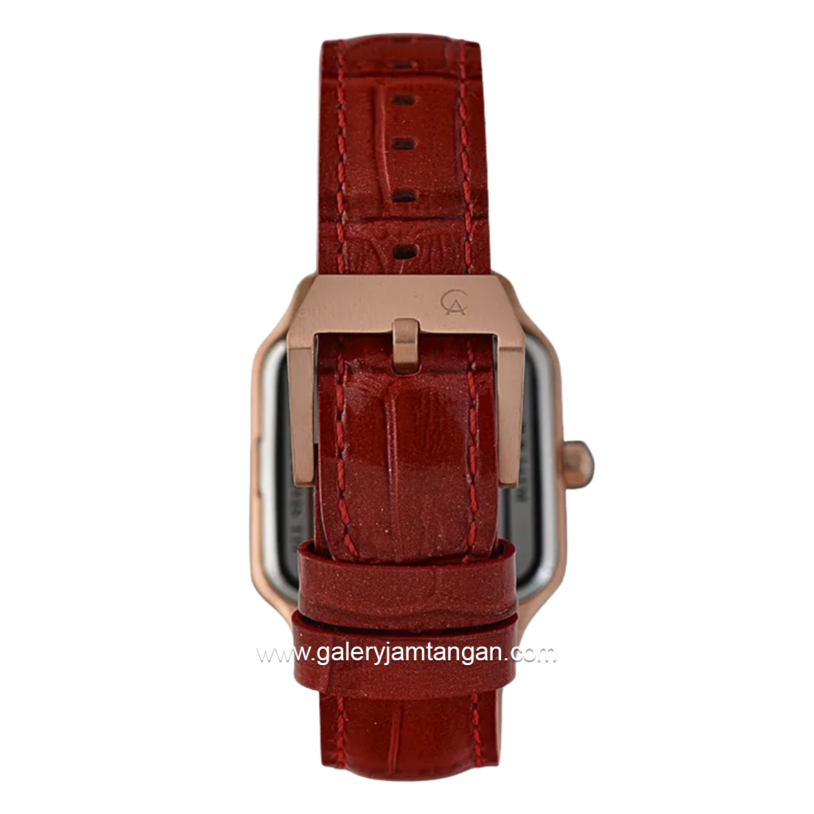 Alexandre Christie Multifunction AC 2B18 BFLRGSLRE Red Rosegold Leather Strap